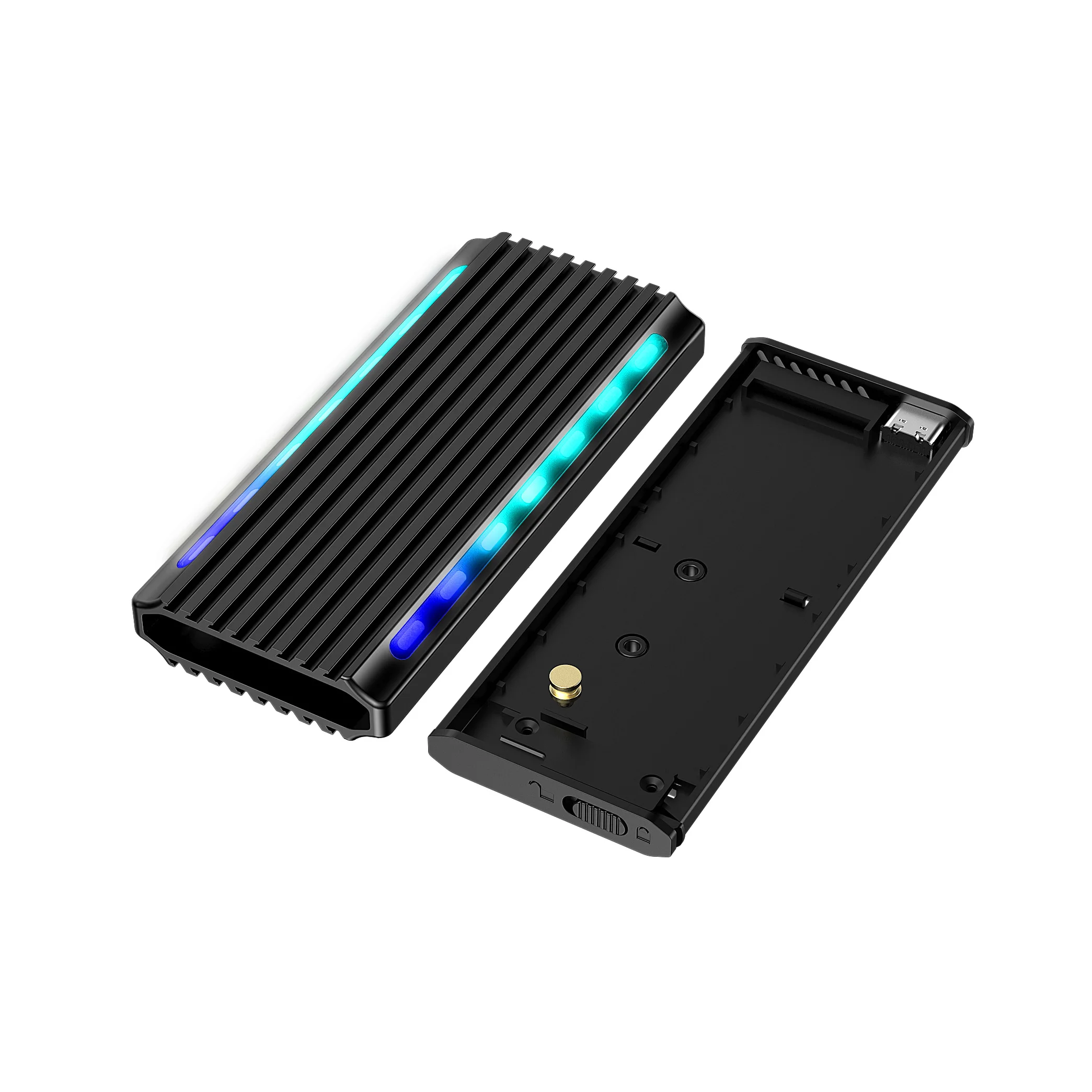 Не требует применения инструментов USB3.1 Тип C двойной протокол NVME PCIE SATA NGFF SSD HDD корпус 10 Гбит/с RTL9210B