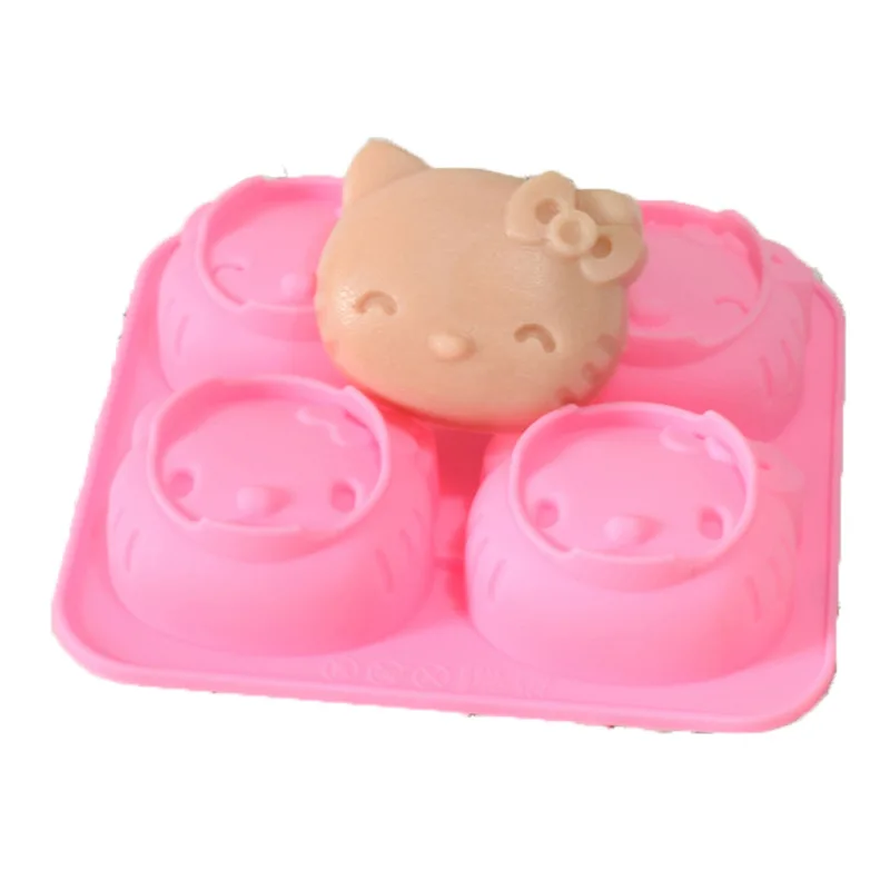 
Great Price Home Food Grade Silicone Molds Soap Mould Cute Cartoon Cat Shape Cake Tool Silicone Mould 