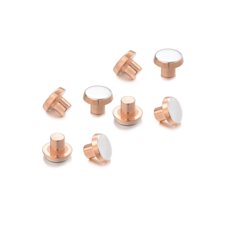 Best Quality Silver Rivets Flat Head Bimetal Electrical Contact Rivet For MCB