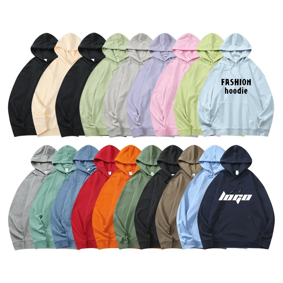 Best Sale High Quality Cotton French Terry Drop Shoulders Oversized Pullover Hoodies Plain Unisex Custom Hoodies