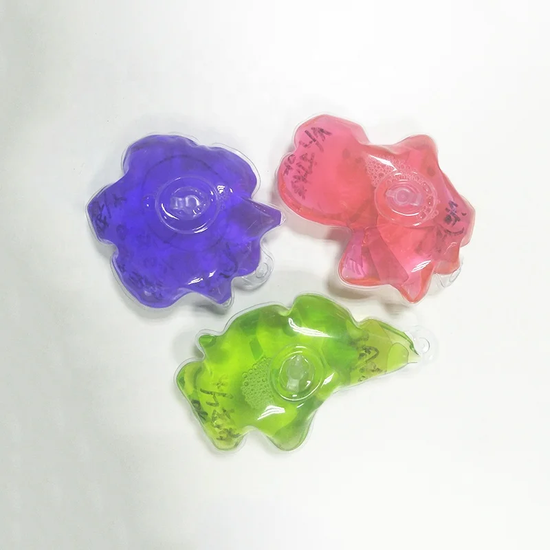 cartoon animal shapes pvc infusion bag for shower gel and shampoo packaging