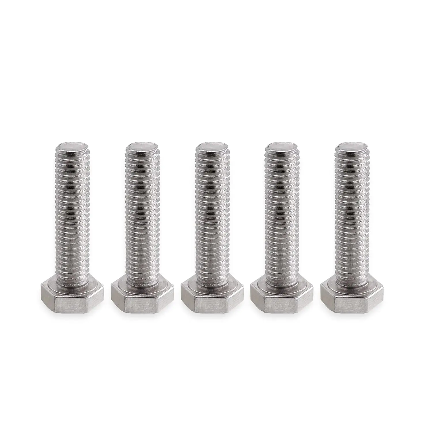 High Quality M8 Hex Head Bolt Screw, ISO4017/DIN933 Stainless Steel A2-70 Fully Threaded Hex Bolts