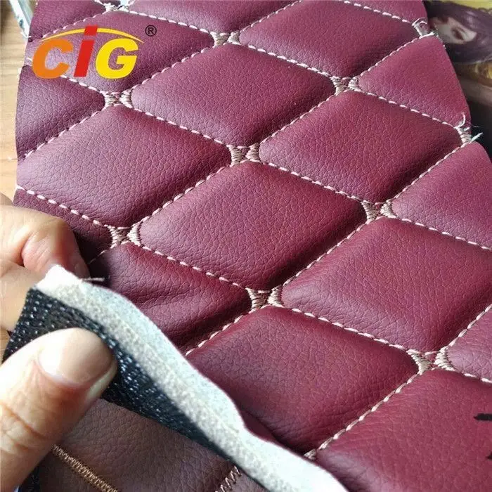 Quality Guarantee Comfortable artificial synthetic pvc leather for car seat car mat