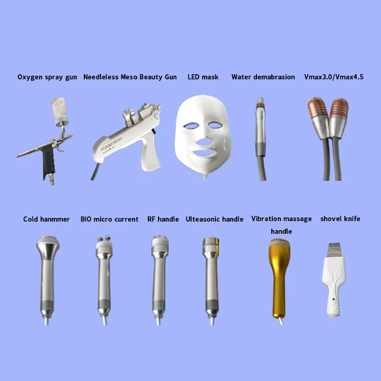 Care Lift Beauty Device Ultrasonic Skin Scrubber For Face Hydrodermabrasion Machine