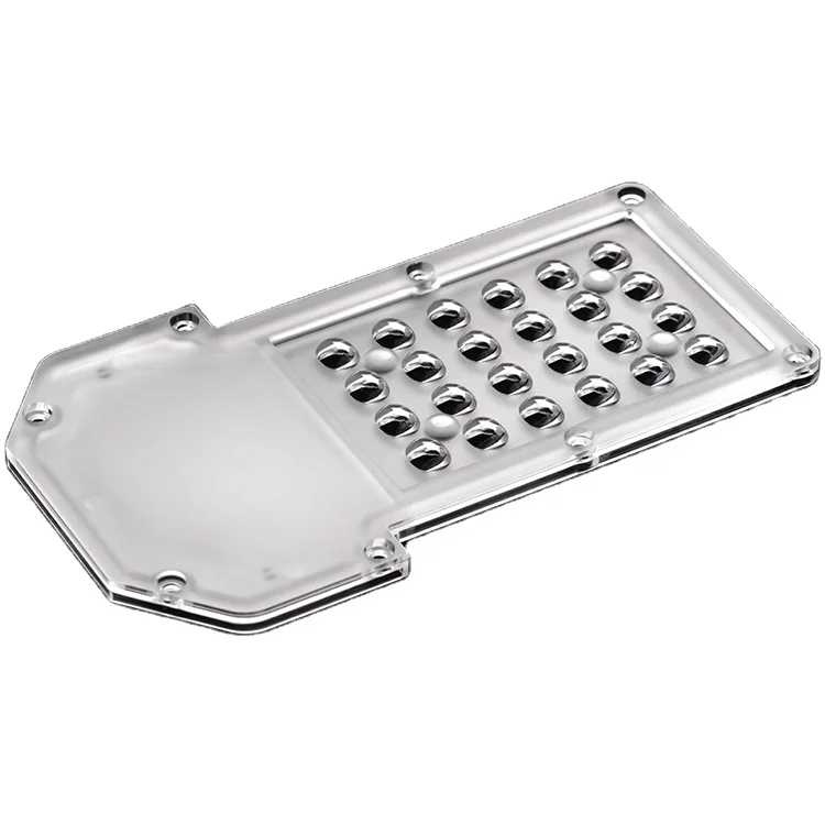 178.51x102.51mm 24 LED 3030 2835 Led Lenses TypeII-S Plastic Street Lighting Lens