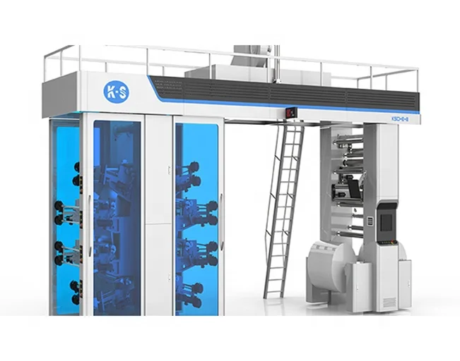 8 Color BOPP/PE/PP/Aluminum Foil Central Drum Type Flexographic/Flexo Printing Machine