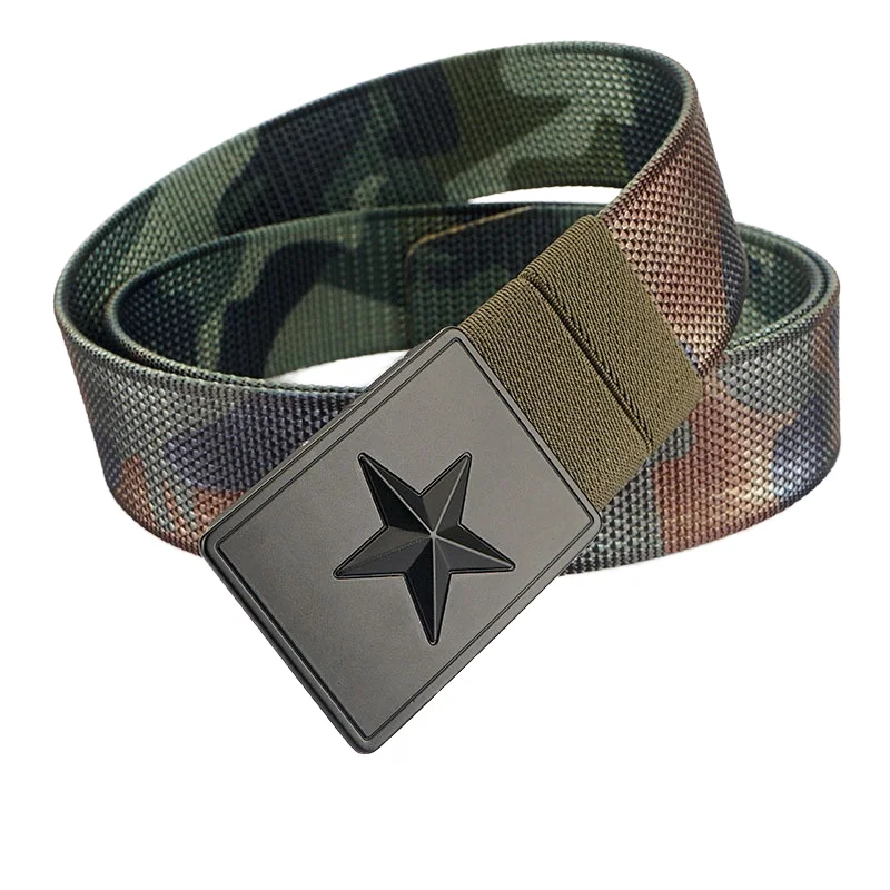 Five-Star New Design Outdoor Nylon Training Bag Double-Sided Camouflage Fabric Cotton Printed Rotating Plate Buckle-Vintage