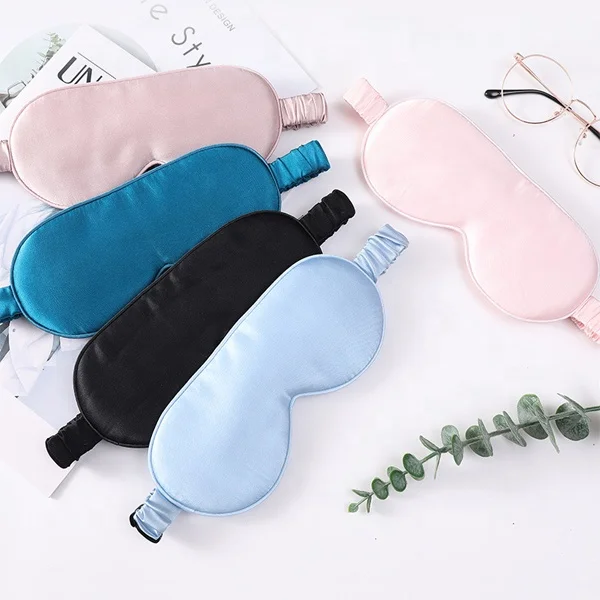 100% Mulberry Silk 16 Momme Solid Color Sleeping Eye Mask
