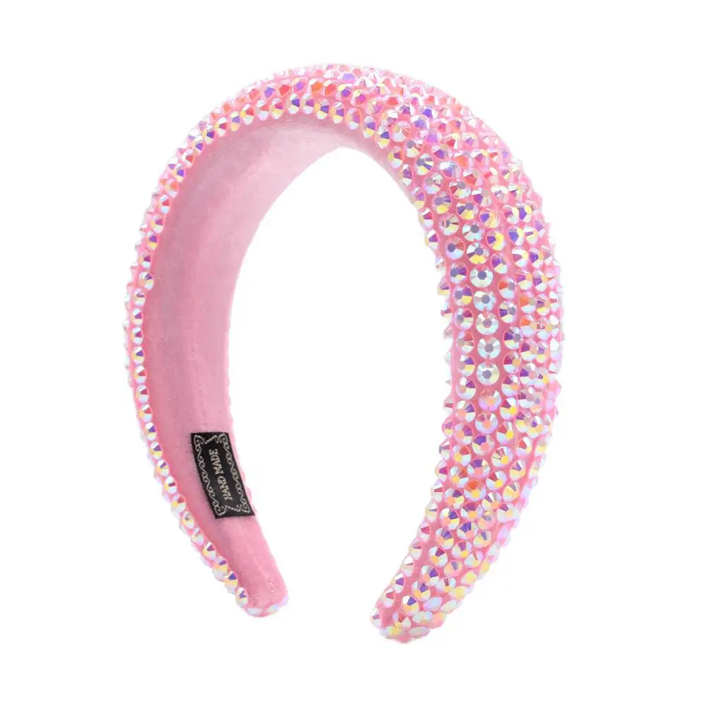 
Head Bands Diamond Headbands Wholesale Crystal Hair Accessories Luxury Designer Solid Color Bling Headbands For Women 2020 