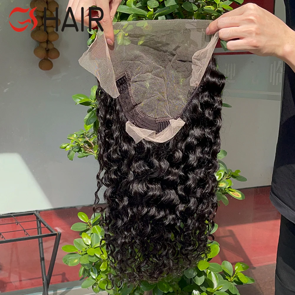 GS Wholesale Water Wave Wigs Human Hair Wigs,13X4 Lace Wig Front Brazilian with Baby Hair,Pre Plucke Lace Front Wig Vendor