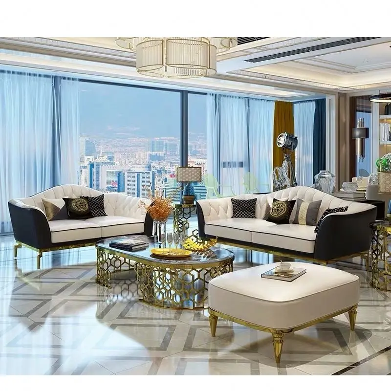 MEIJIA beige navy camel napa small corner sectional pure modern nappa white leather sofa