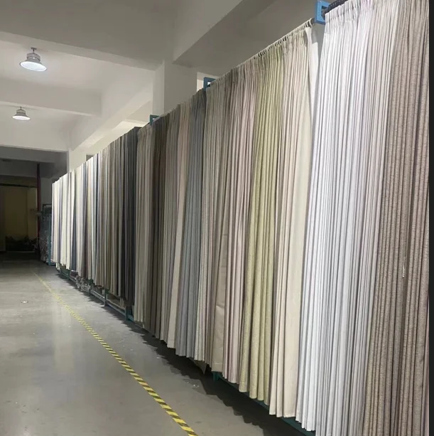 100% Shading Rate Blackout Curtain Fabric 100% Polyester Poly  Home Textile Fabric