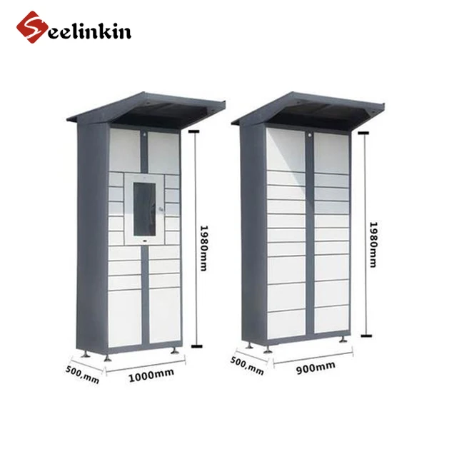 24X7 self service vending machine waterproof Customized smart locker size parcel delivery kiosk