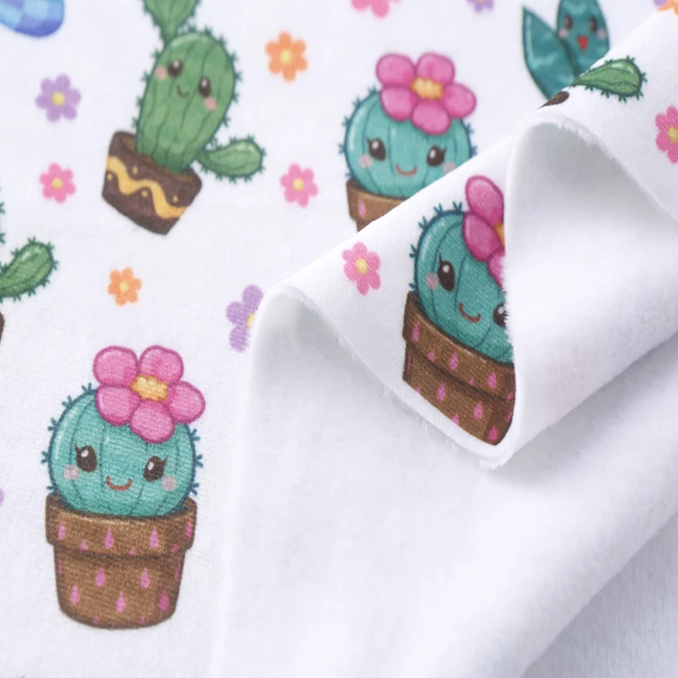 Быстрая доставка двусторонняя тянущаяся ткань из спандекса и полиэстера с принтом животных для детского