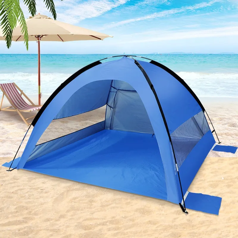 Cross border hot selling tent outdoor sunscreen thickened rainproof 3-4 people quick open automatic tent
