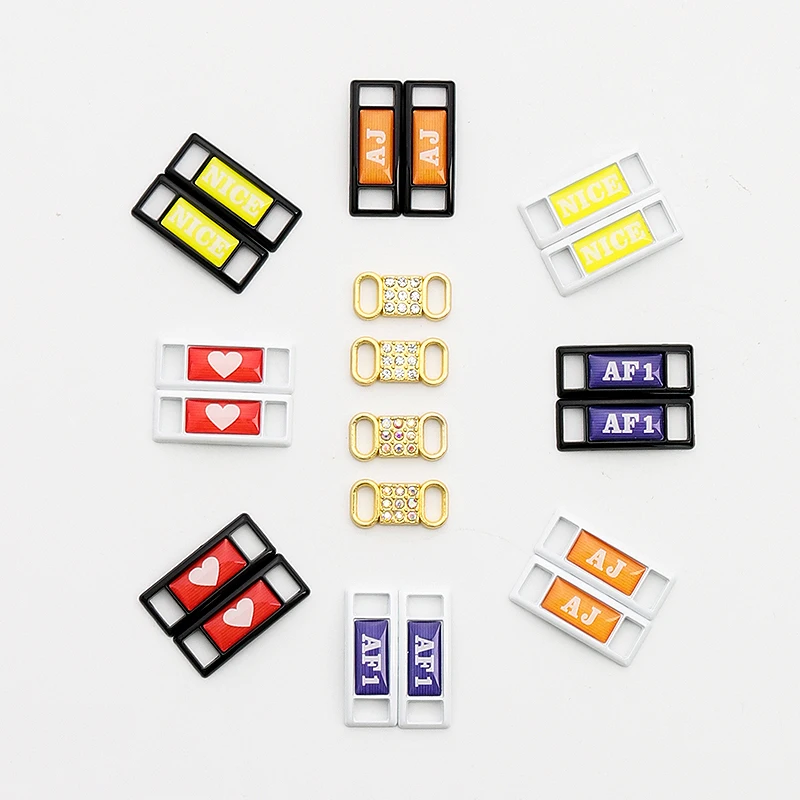 New AF1 Shoelaces Buckle Rhinestone Shoe Decorations Sneaker Kits Metal Lace Buckle Sports Metal Kits Shoe Accessories