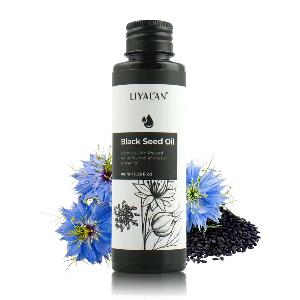 Private Label Skin Care Organic Cold Pressed Prvent Hair Loss Black Seed Oil