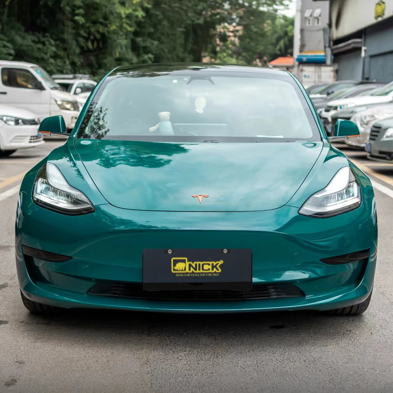 Линейка для домашних животных зеленый ад версия без пузырьков воздуха блеск Хамелеон кузова автомобиля цвет металлик виниловая