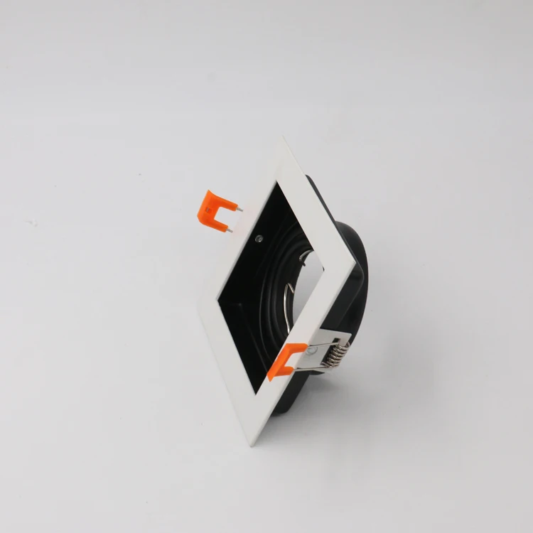 Mini Downlight Iron SpotLight Recessed Adjustable MR16 GU10 Square LED Spot light Fixture