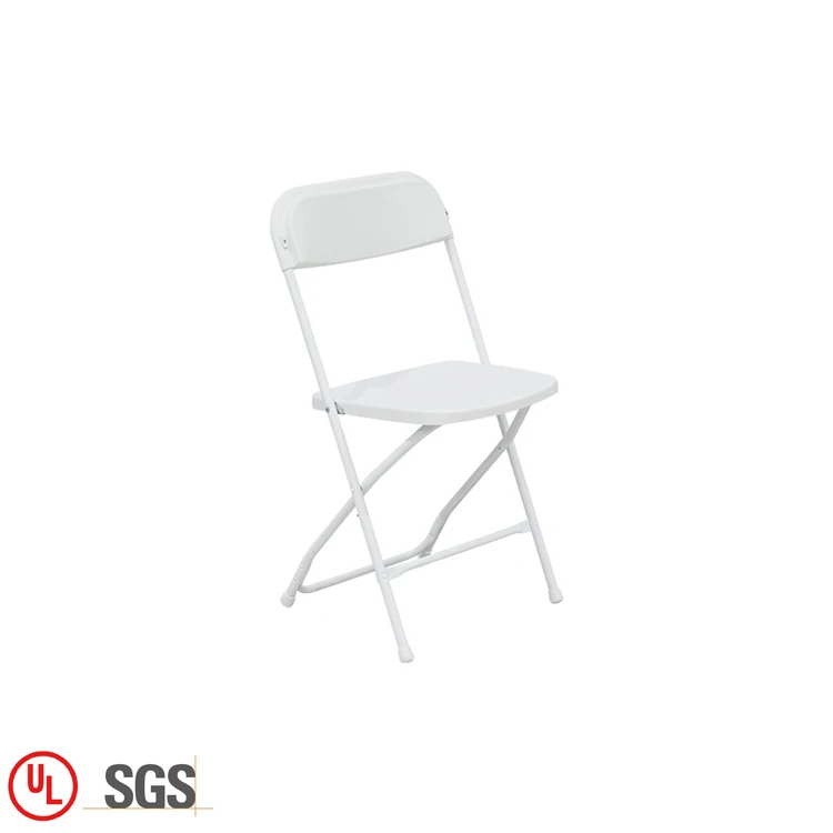 Comfortable lightweight dining room banquet white hdpe foldable plastic chair for sale