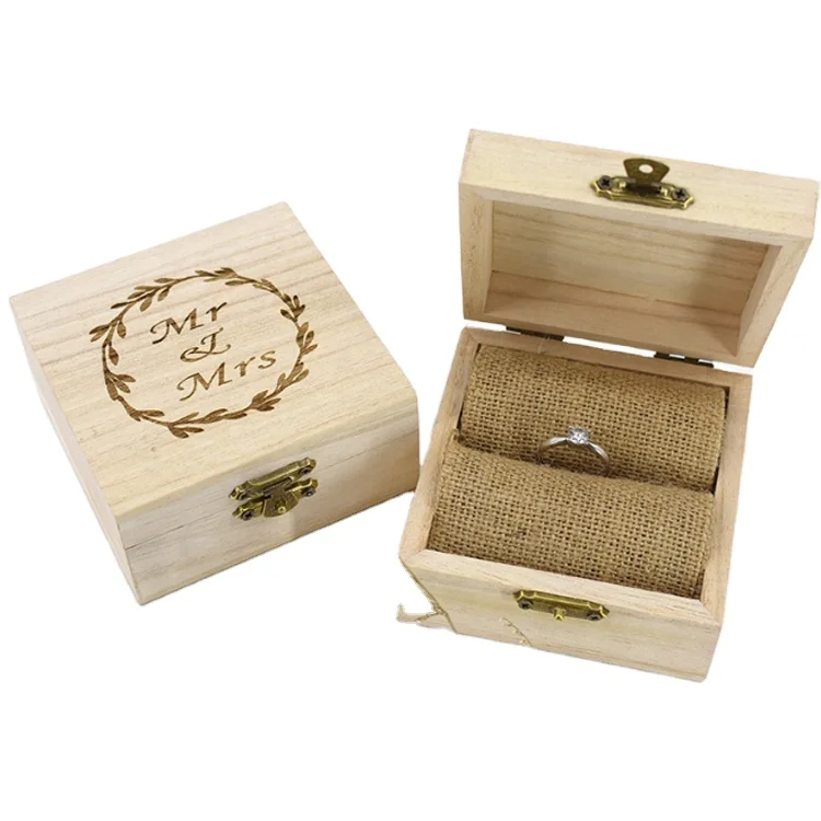 custom japanese paulownia wood ring boxes