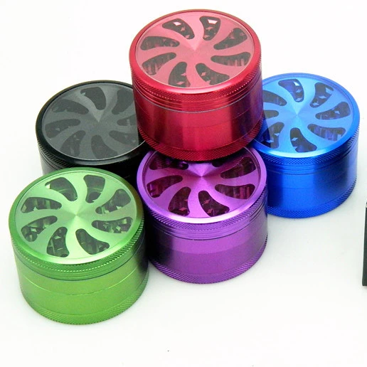 63mm Tobacco Grinder Aluminum Grinder Hot selling 4 Parts Ship Faster Factory Directly Herb Crusher
