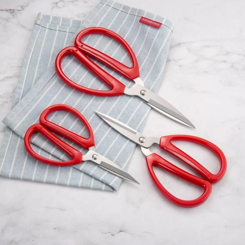 Фабричные точечные ножницы из нержавеющей стали для дома и офиса высококачественные пластиковые с захватом стальным лезвием набор офисных
