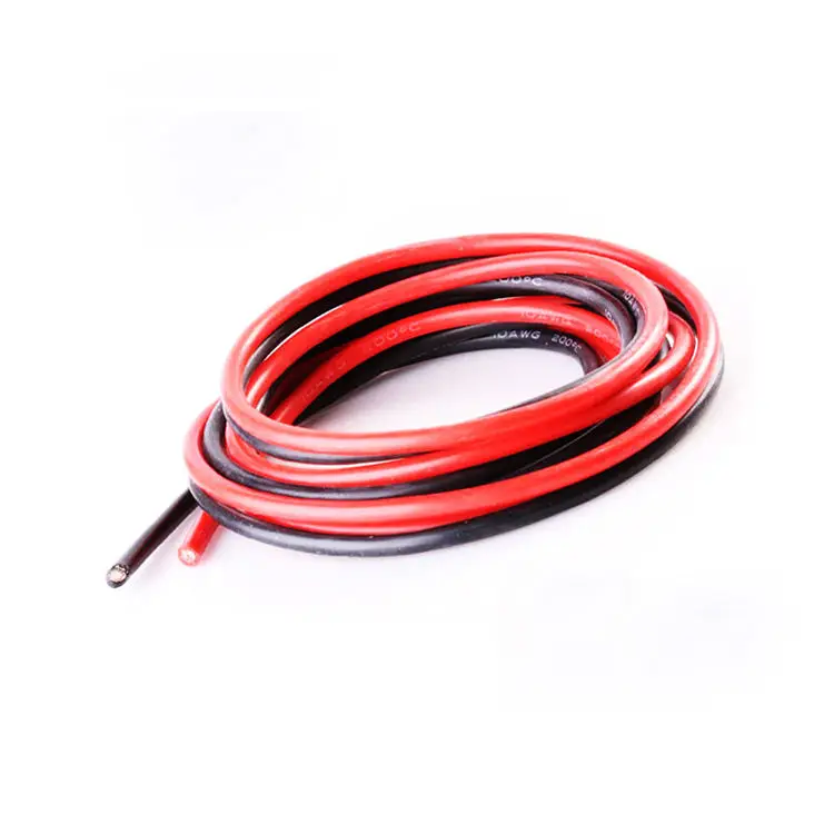 600V 4 6 8 10Awg 12 14 18 22 24 26 28 Awg Heating Silicone Rubber Cable Super Flexible Electric Silicone Wire