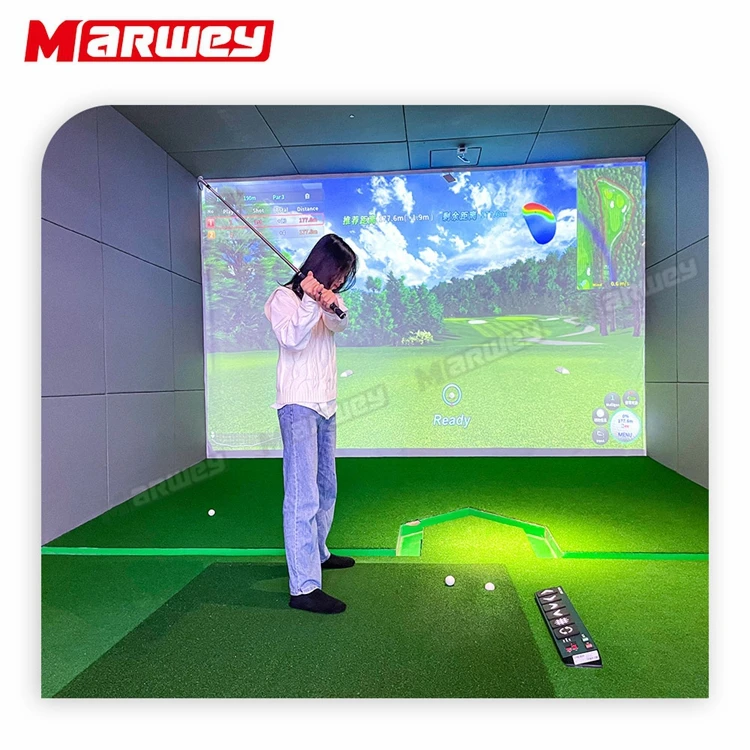 Прямые продажи с фабрики симулятор гольфа умный экран интерактивный проекционный коммерческий игры в гольф помещении
