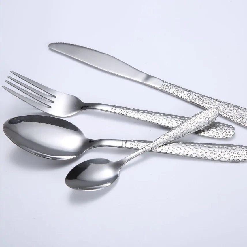 Savall HoReCa 4pcs new style  Gold-plated steak knife fork spoon four sets  Stainless steel for hotel