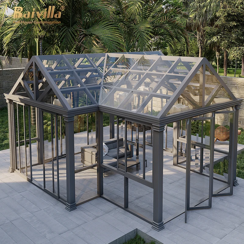 Baivilla Outdoor Living Experience and OEM Branding Options Australian Standard Villa Sunroom with Balcony