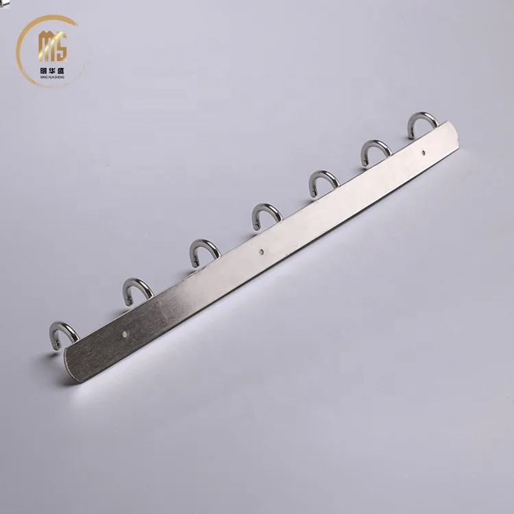 Bedroom Bathroom Kitchen decorative over door coat Hook Metal Hanger 7 hooks for clothes keys displaying