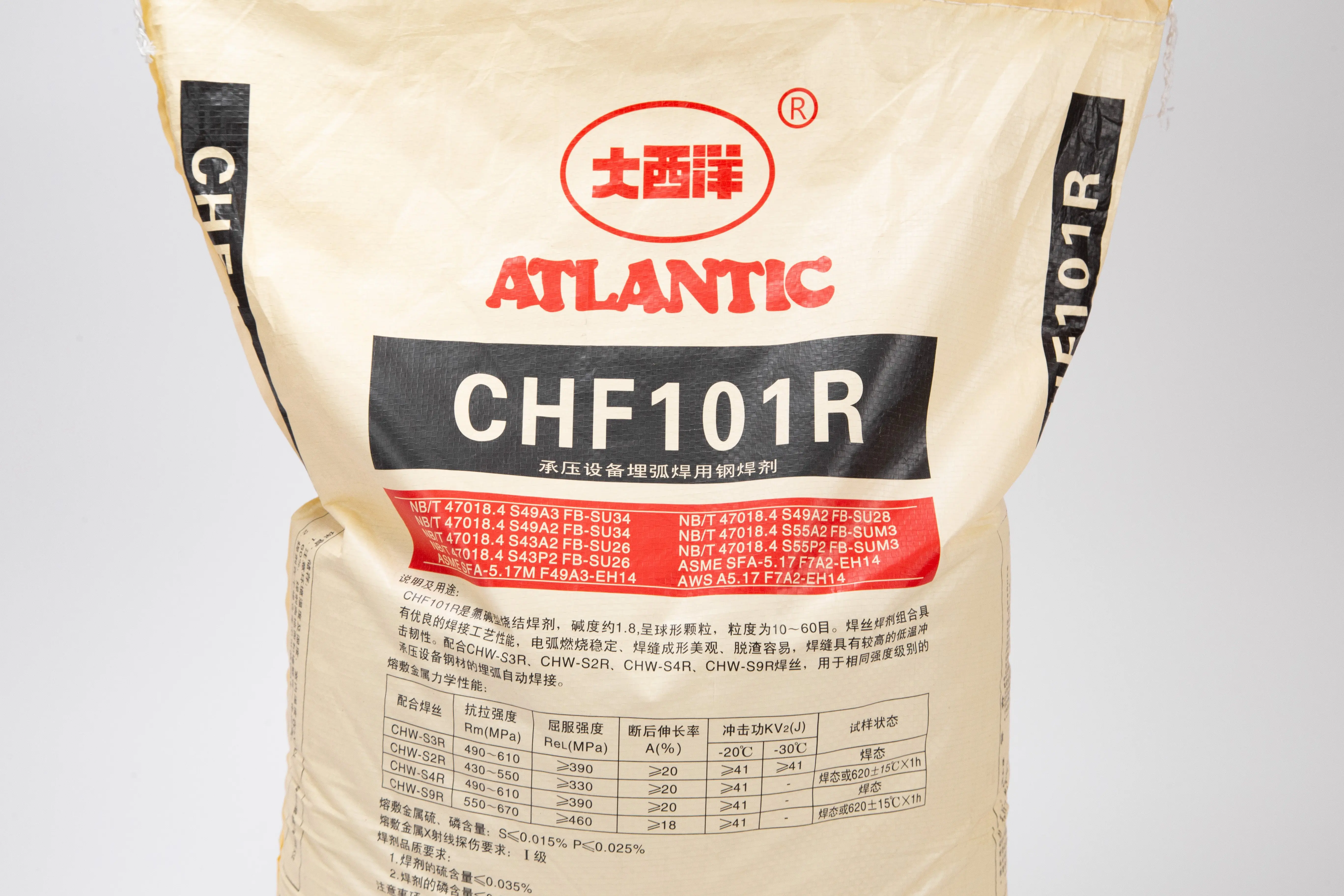 Atlantic CHF101R 25kg China Submerged Arc Welding Flux Powder for Welding