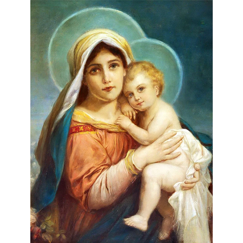 
5D DIY Religion Icon of Leader Diamond Mosaic True religious men diamond embroidery rhinestones Diamond Paintings 