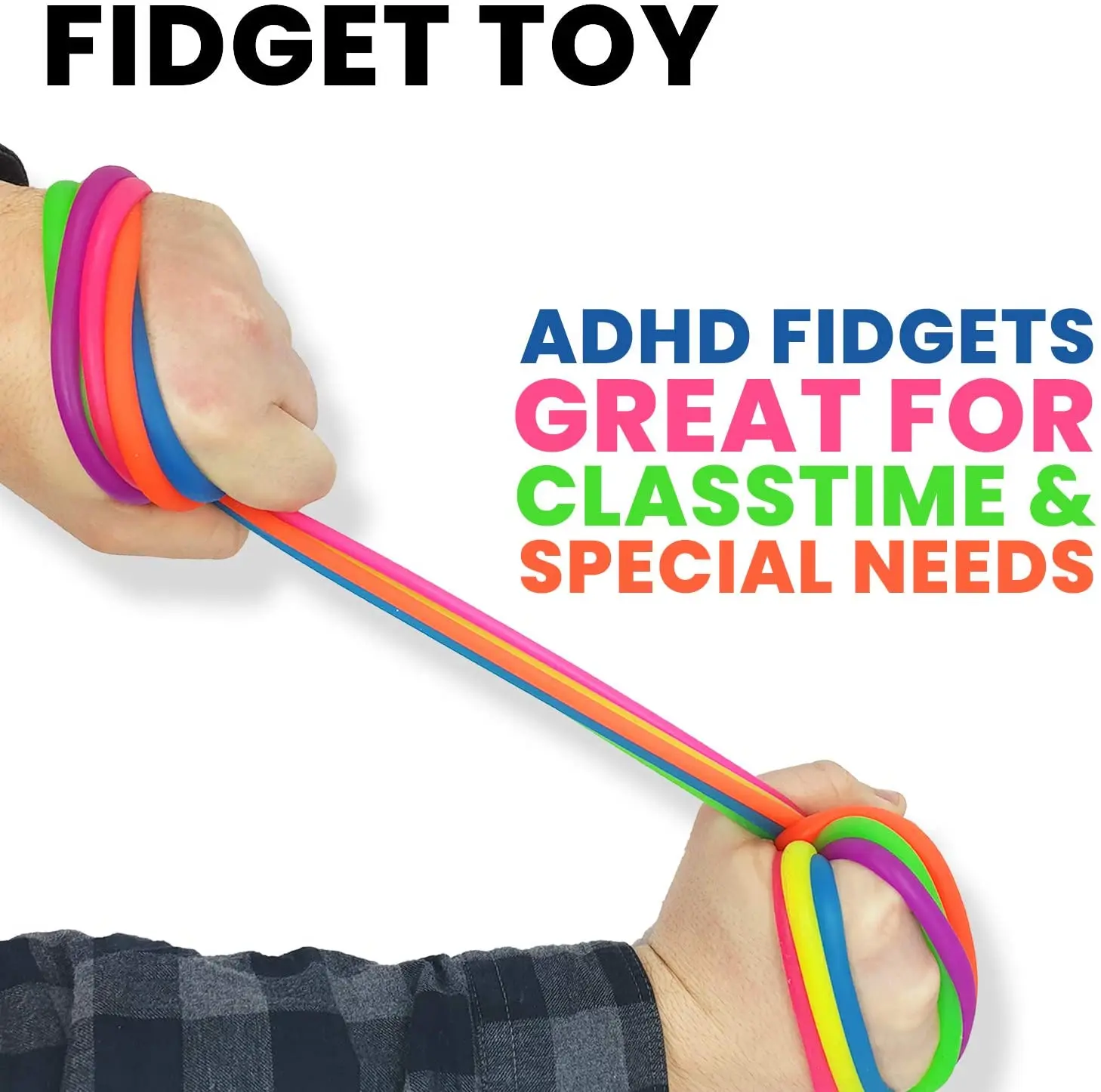 
Hot Sale Unicorn Shape Sensory Fidget Toys Colorful For Children and Adults Stretchy Noodle Strings 