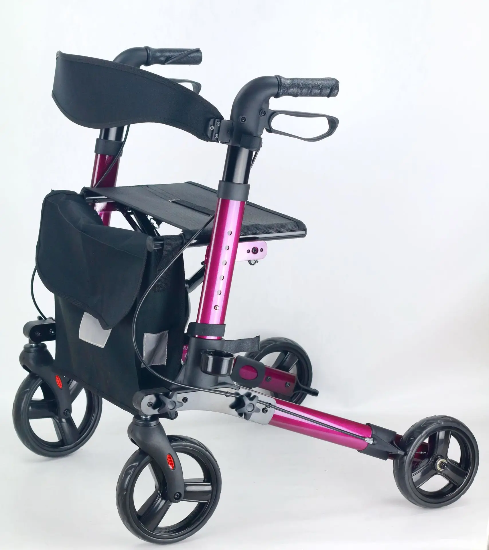 European Style Noble Portable Rollator Walker for Shopping Cart Driving Trolley