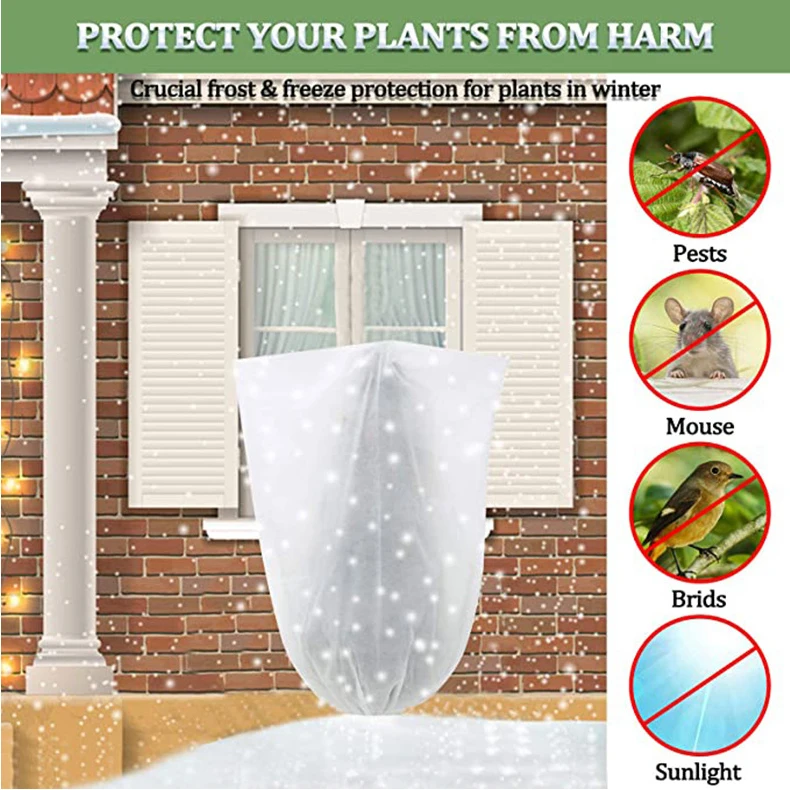 Wholesale Garden Durable Nonwoven Fabric Winter Warm Anti Frost Protection Plant Cover
