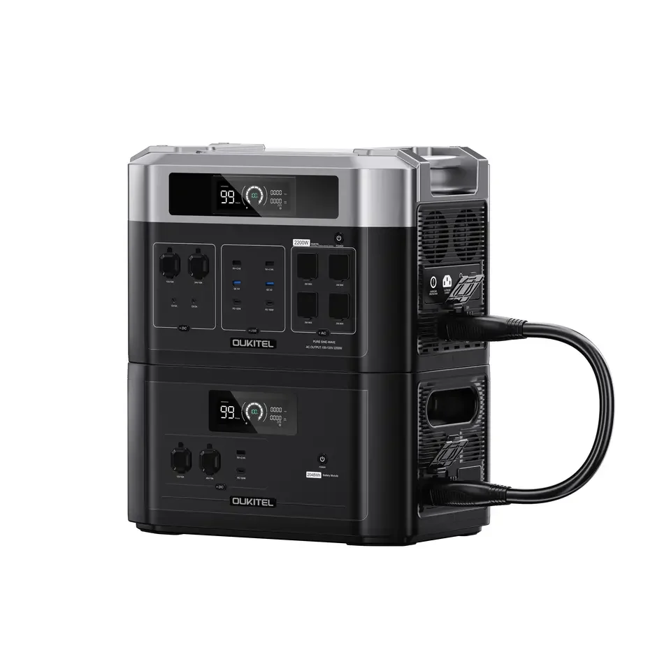 EU Stock OUKITEL BP2000 4000W Portable Solar Power Station Home Emergency Camping Power Supply