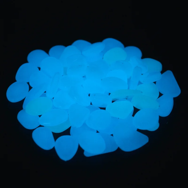Best outdoor decoration glowing pebble,luminous stone,glow stone for paving road and swimming pool