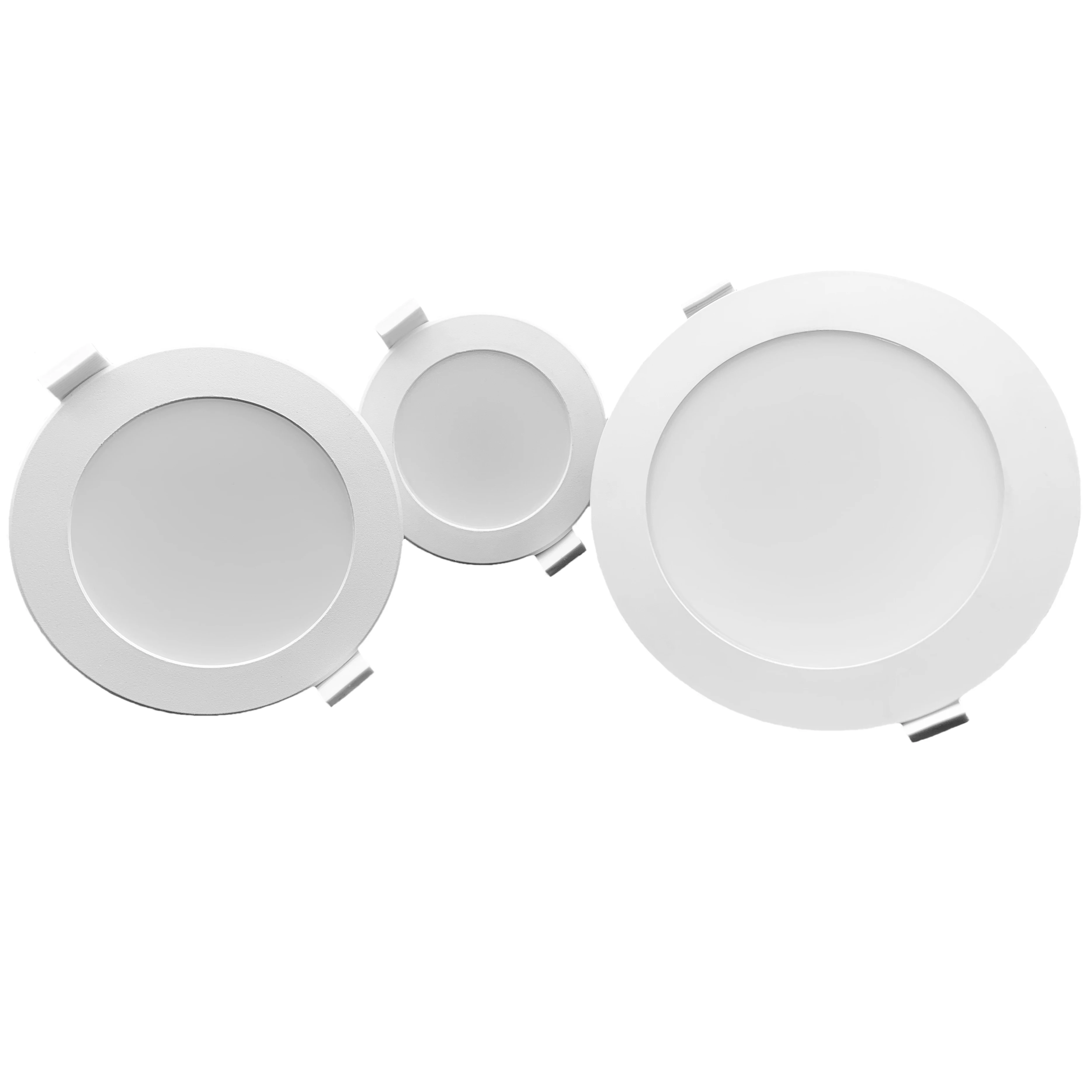 Passed EN1363 fire test circular patch 2835 5W 7W 9W 12W 18W dimming 3CCT embedded LED downlight with power supply