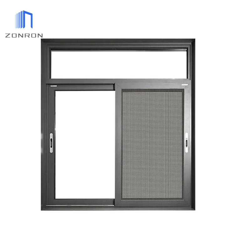 Zonron Sound Insulation Sliding Aluminum Glass Window Anti Theft Others Windows And Doors With Mosquito Net For House