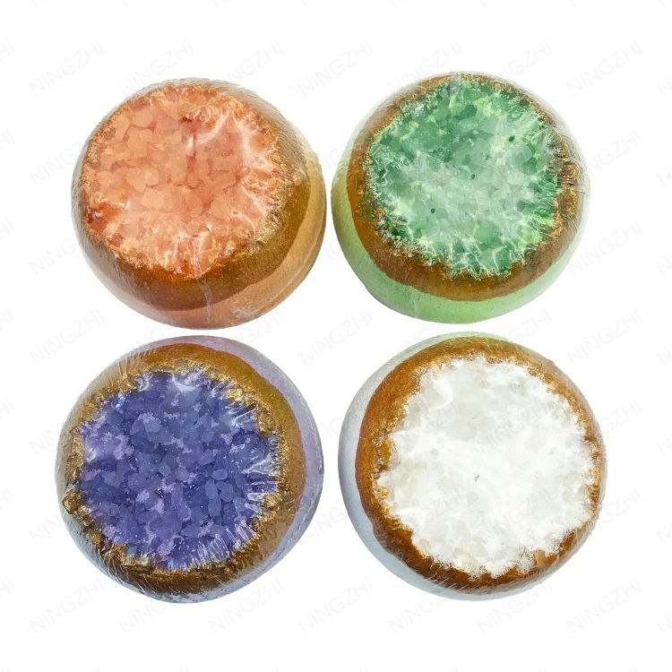 Oem Geode Bath Bombs Beauty Self Care Spa Pamper Aromatherapy Birthday Gifts for Women Mom Him Her
