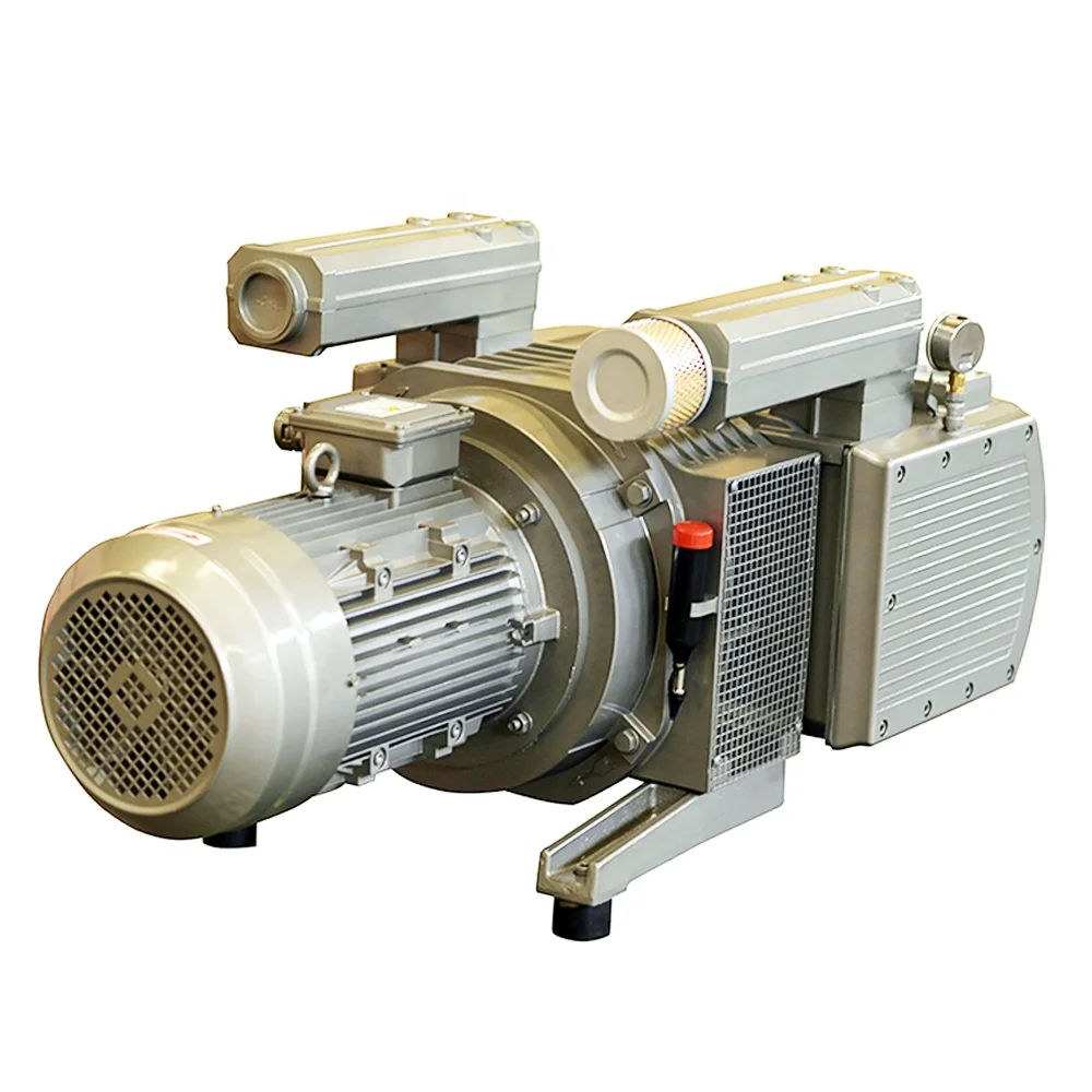 5.5KW -85Kpa 250m3/h Industrial Electric Pump KVF250 Dry Oilless Rotary Vane Vacuum Pump For CNC Wood Machine