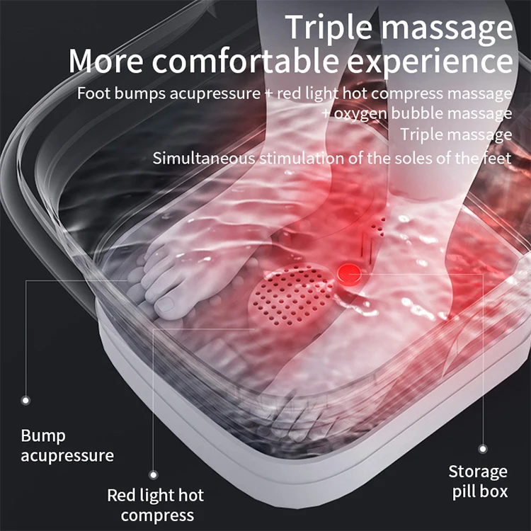 Top Seller Multifunction Foot Massager Spa Electric Foot Bath Massage Air Compression Silicon Foot Massager