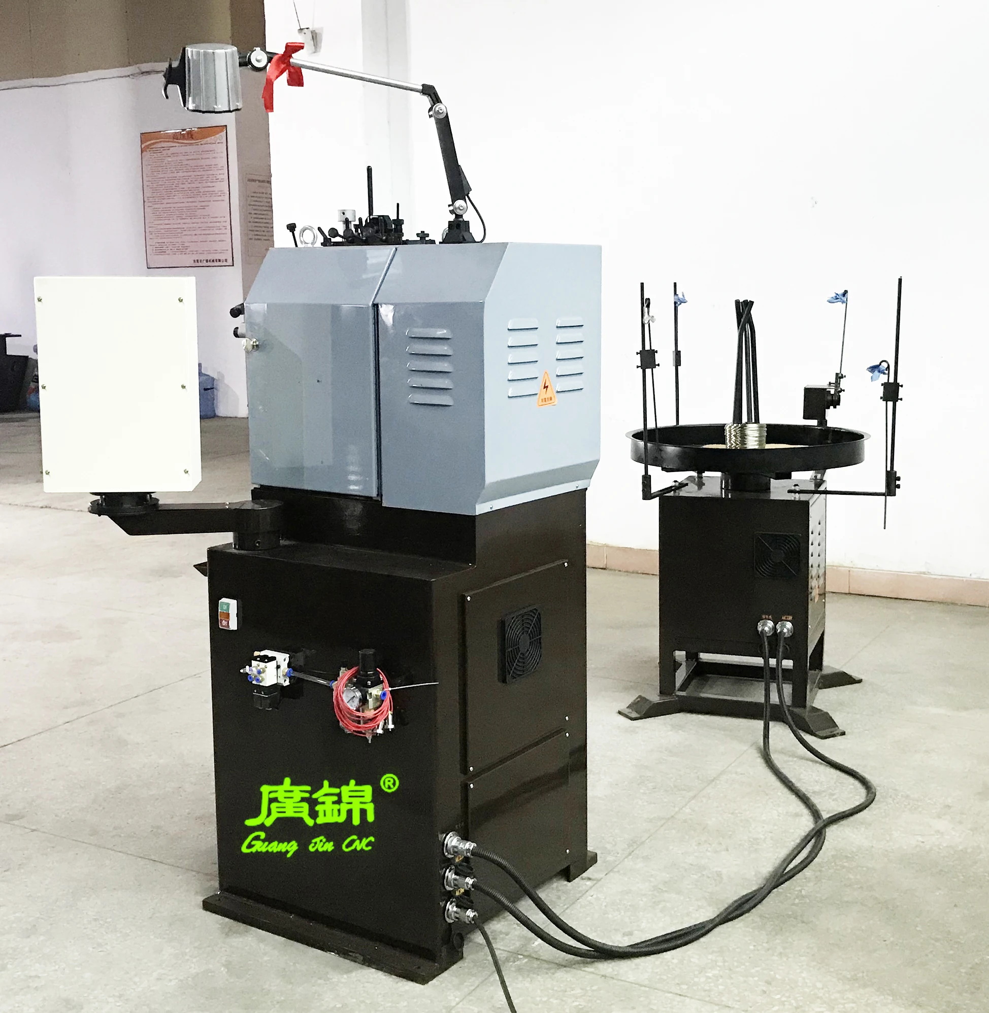 2 Axis 1 mm Precise Spring Coiling Machine For stainless steel 0.7mm into cable guide sleeve spring