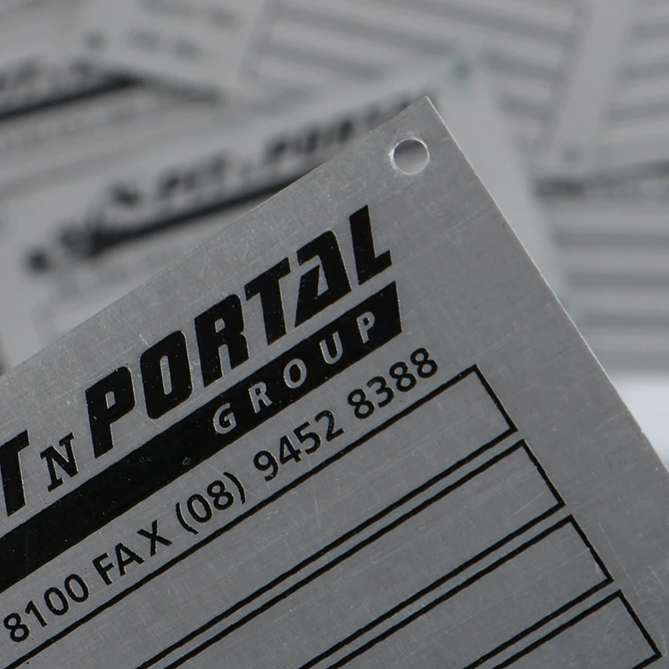 Custom metal label sign Laser engraved badge Brass plaque Anodized aluminum logo name plate tag Etched stainless steel nameplate