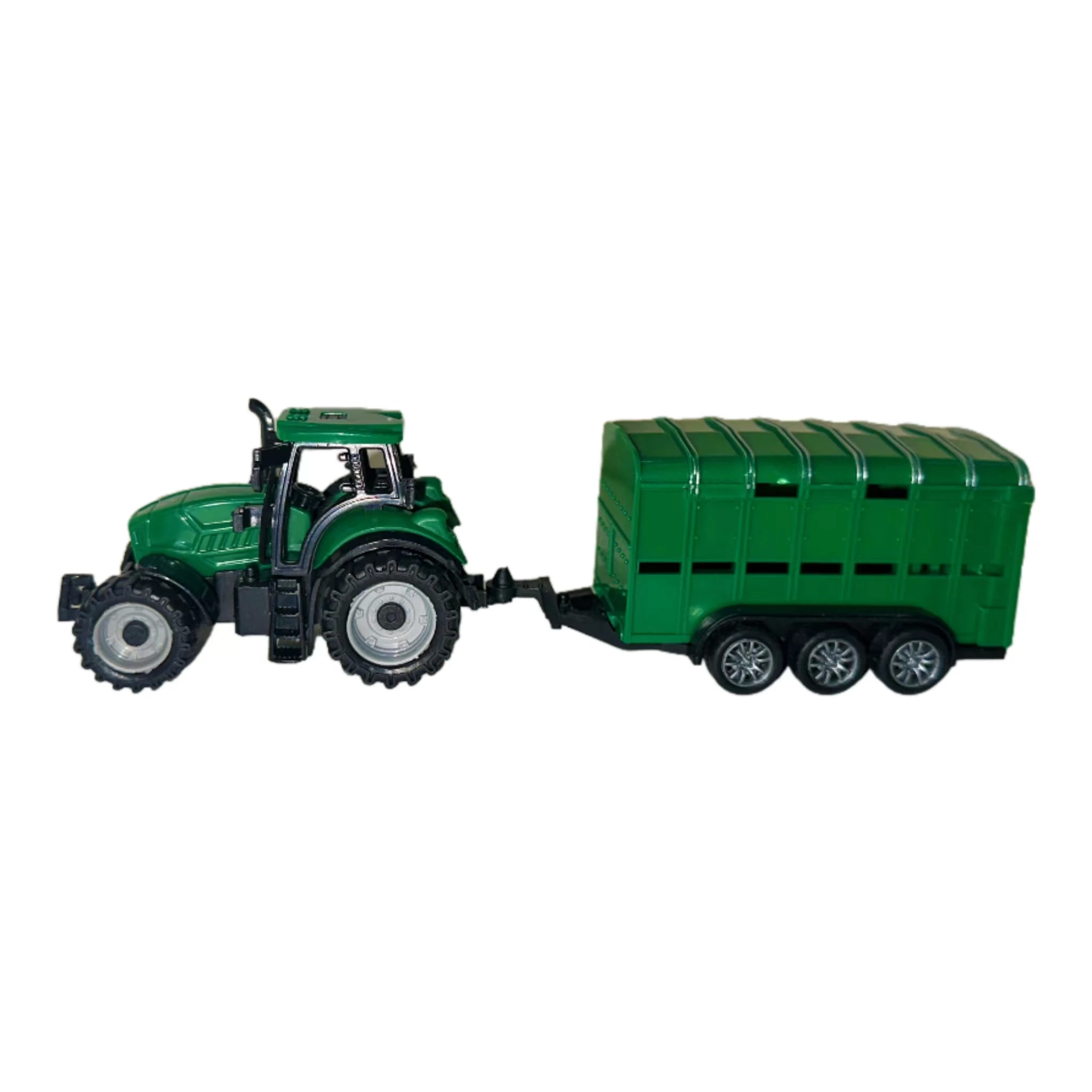 2024 Hot Selling Sliding Farmer Truck With Container Assembly Durable Construction Indoor Mini Inertia Toy Car Best Gift For Kid
