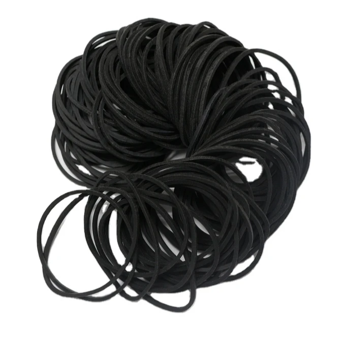 70% Black Rubber band made by Thailand