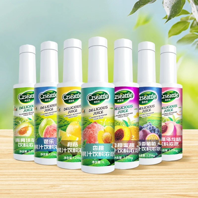 Czseattle Red grape fruit juice drink & beverage fruit juice syrup concentrate for milk tea drinks