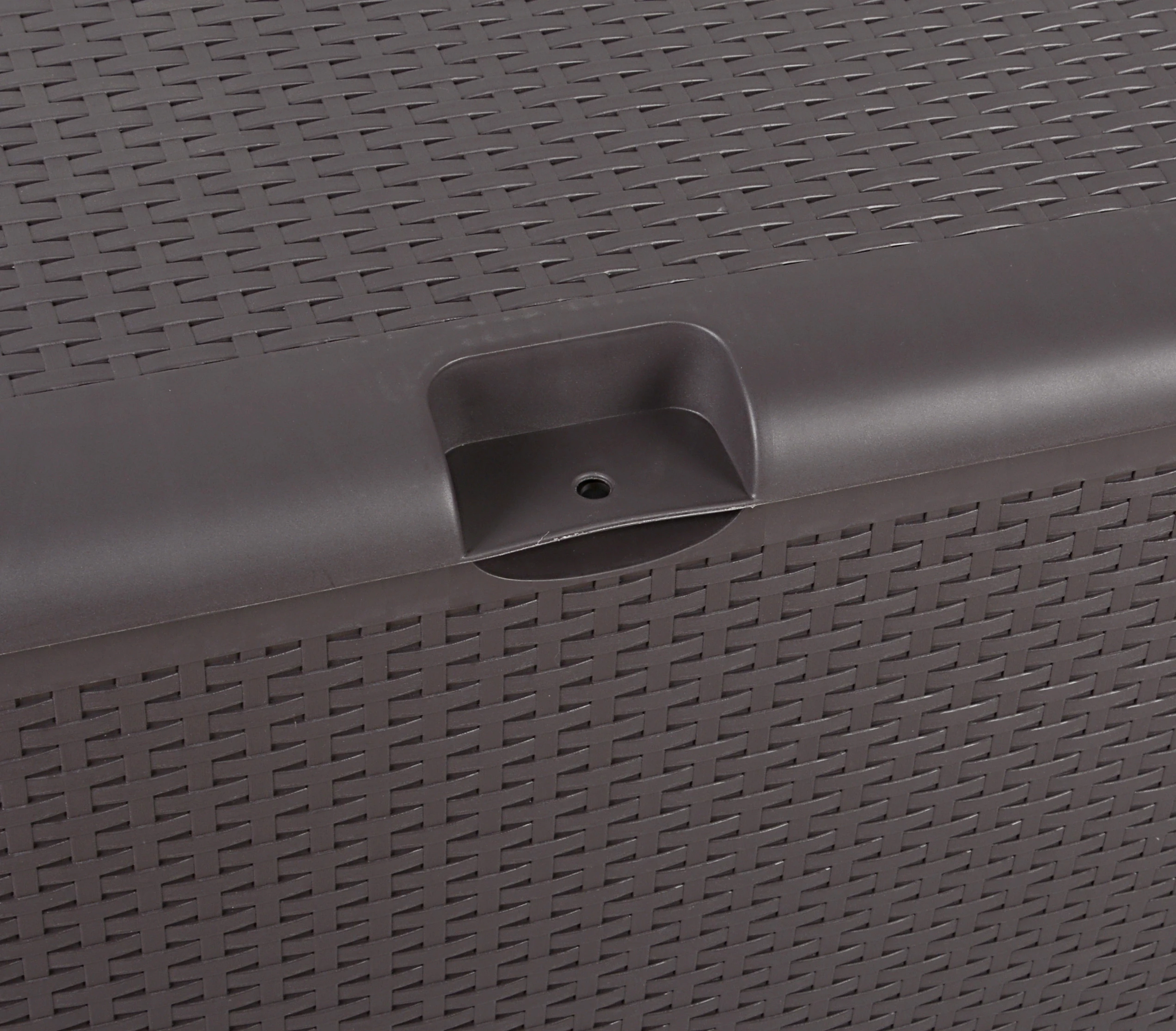 Luxury 120 Gallon Outdoor Deck Box Resin Large Brown Storage Box Backyard Patio Storage Box Other Outdoor Furniture